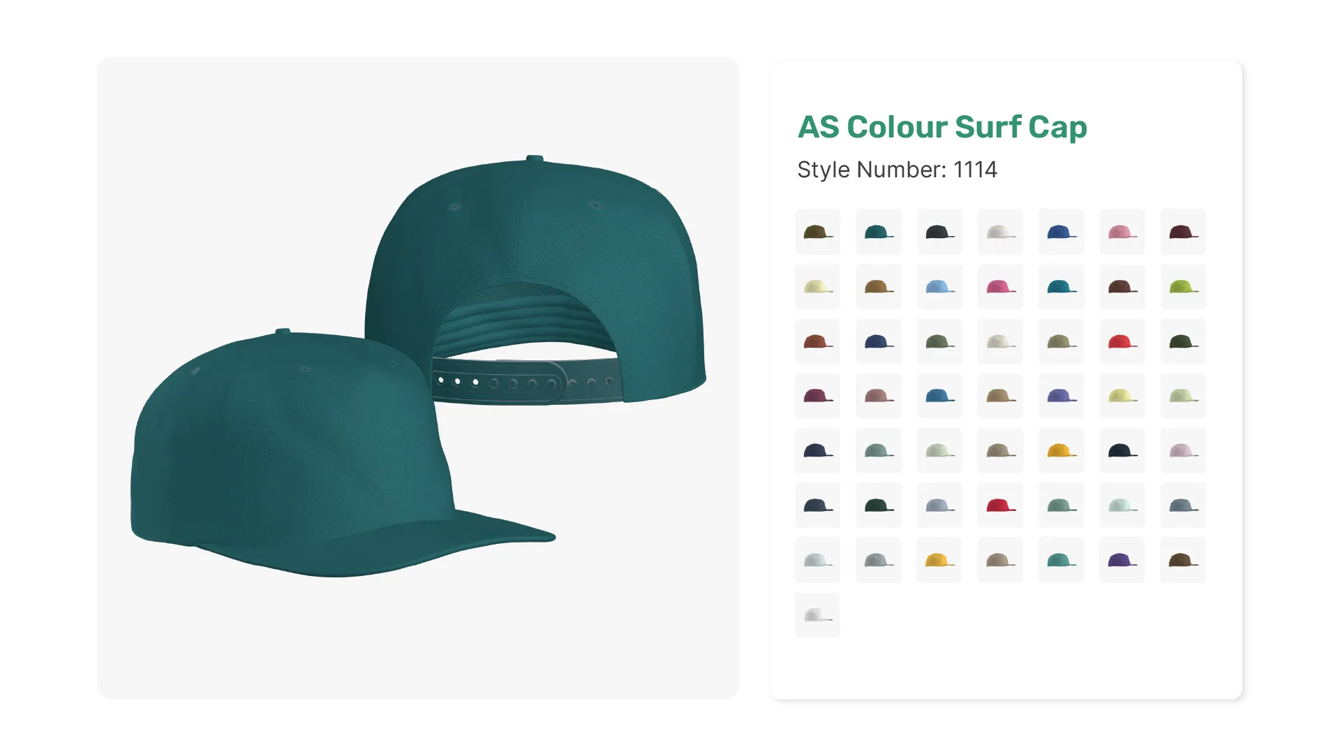 AS Colour Surf Cap 3D Mockup