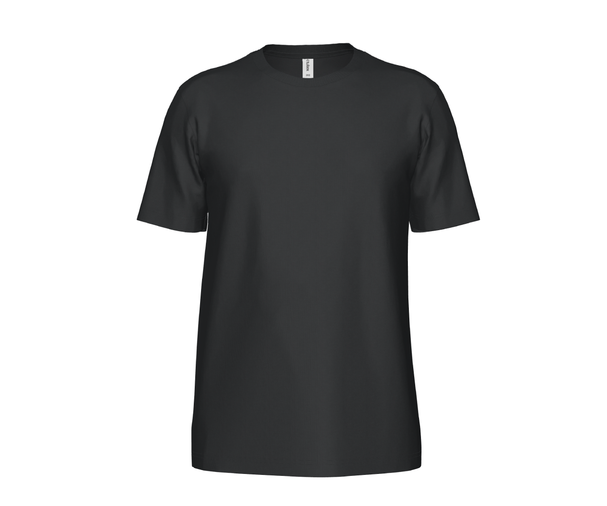 3D apparel black shirt previous render