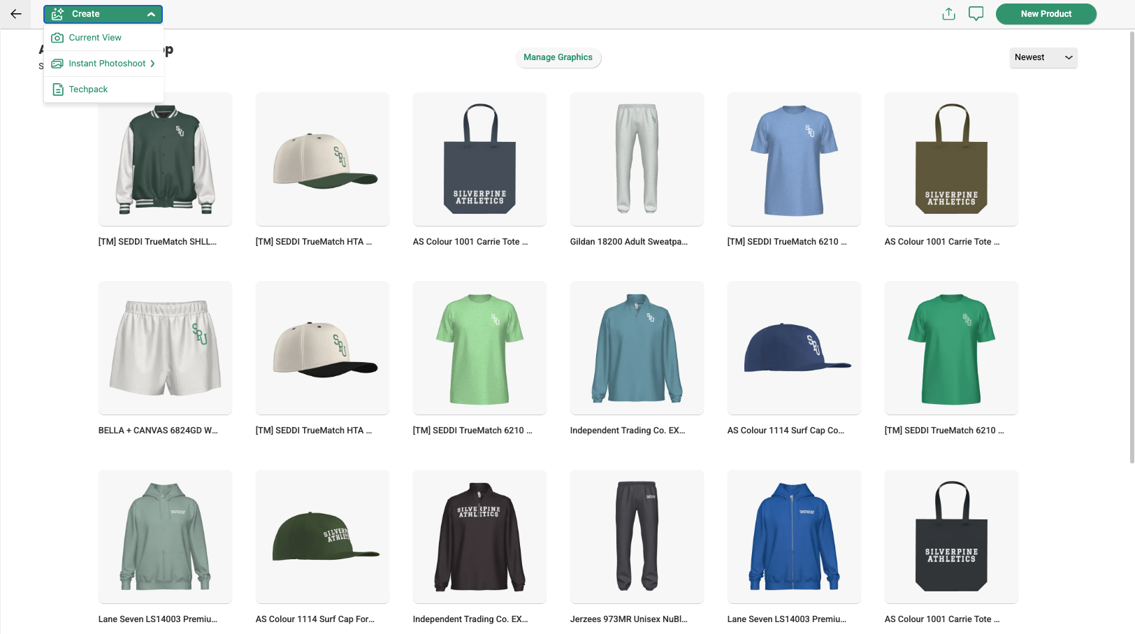 Creating an instant photoshoot of a product collection