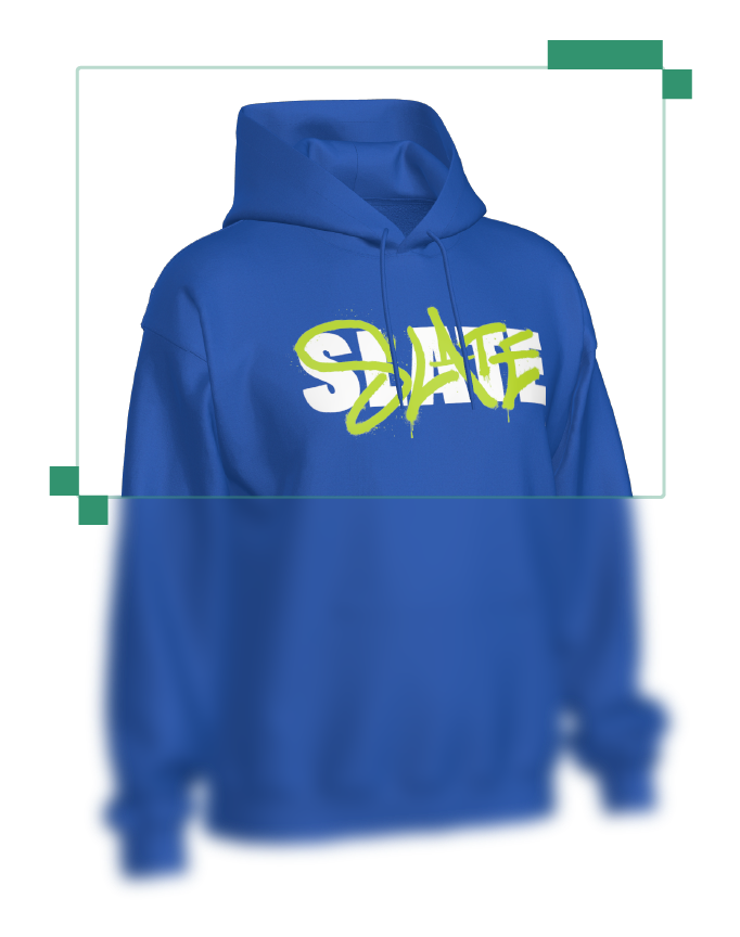Gildan-Royal-Blue-Hoodie Decorated Hoodie