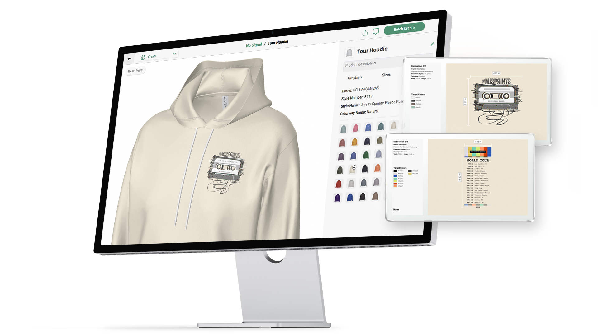 Intro-Offer-Hero 3D mockup with techpacks