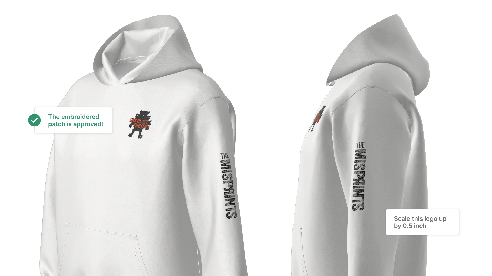 3D Hoodie Mockup with Decoration 3D Hoodie Mockup with Decoration